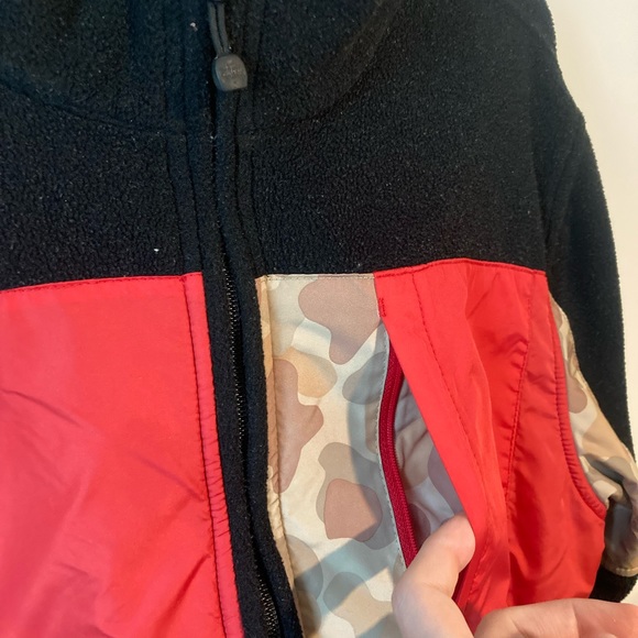 Vintage Stussy US M Black Fleece with Red & Brown camo - Picture 4 of 6